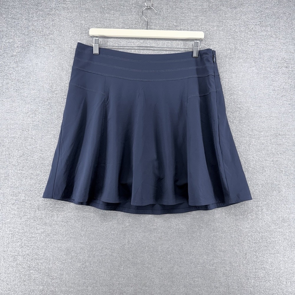 Athleta All Day Skort Women Size 12 Blue Activewear Tennis Golf Stretch